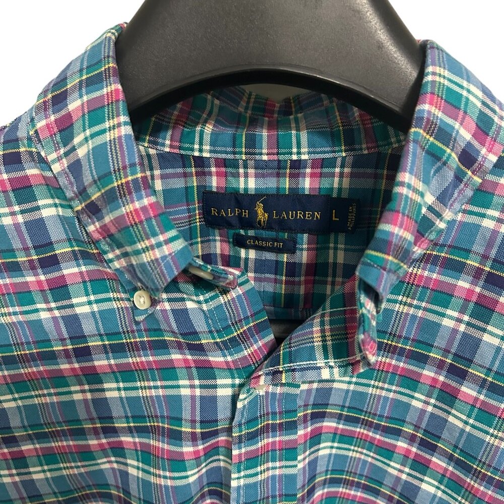 Polo by Ralph Lauren Multicolor Plaid Casual Button Down Shirt - Picture 3 of 6